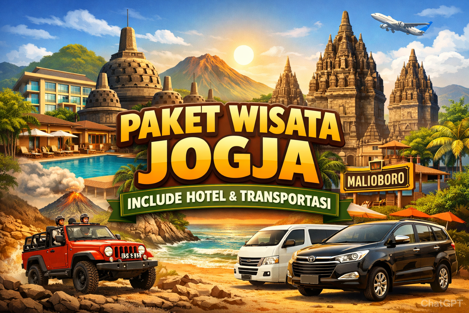 Paket Wisata Jogja Include Hotel dan Transportasi