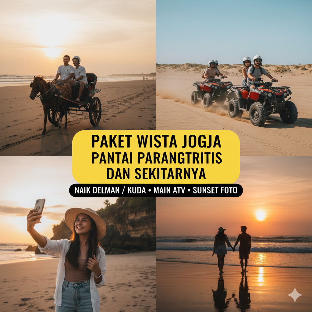 Paket Wisata Jogja Pantai Parangtritis dan Sekitarnya