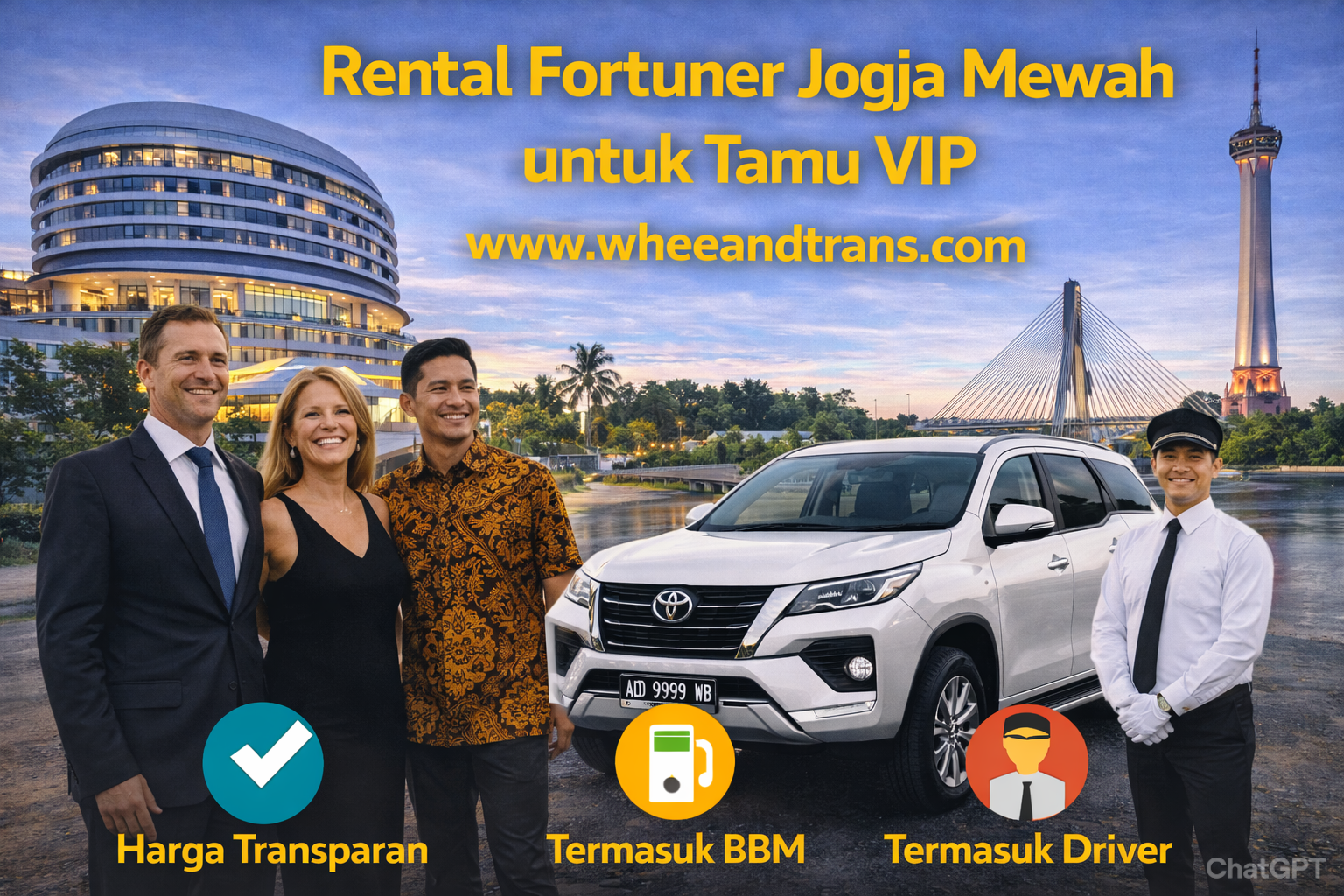 Rental Fortuner Jogja Mewah untuk Tamu VIP