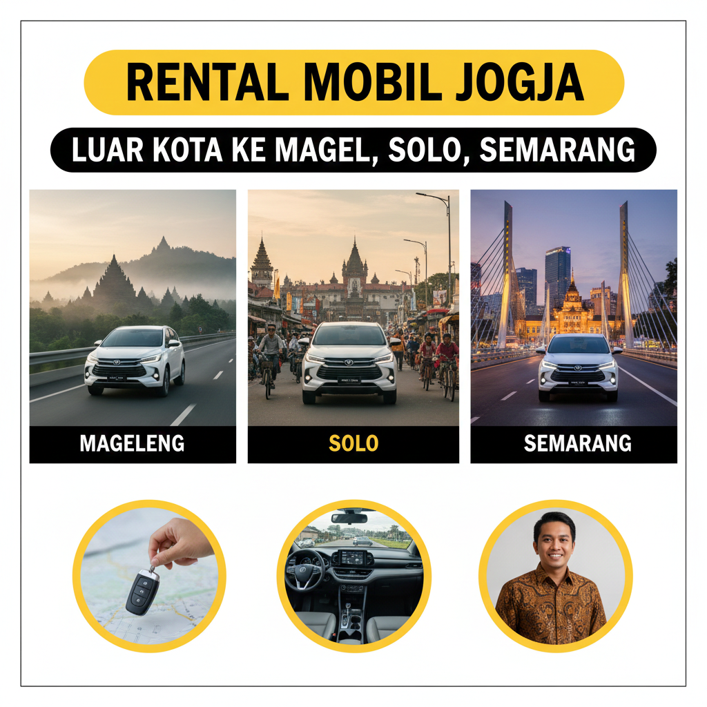 Rental Mobil Jogja Luar Kota — Tujuan Magelang, Solo & Semarang