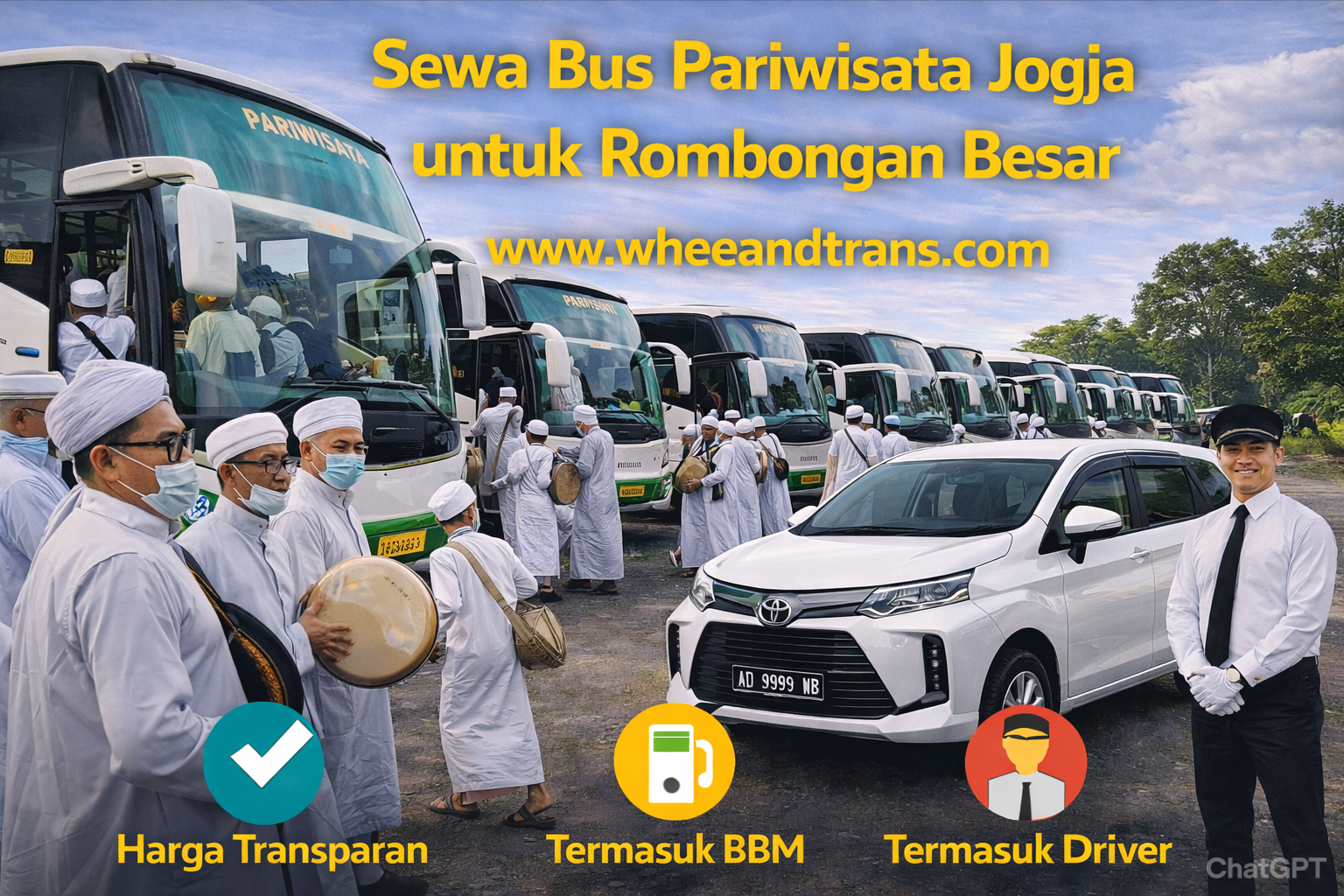 Sewa Bus Pariwisata Jogja untuk Rombongan Besar