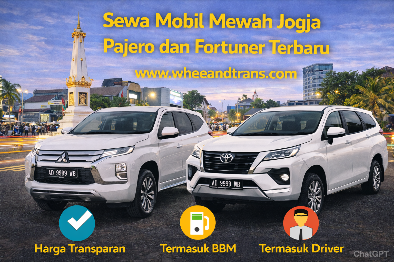 Sewa Mobil Mewah Jogja Pajero dan Fortuner Terbaru